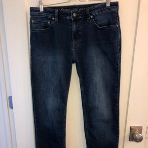 Prana slim fit jeans sz 33x30 EUC LN dark blue